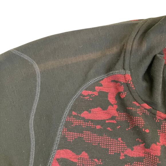 Smartwool Men’s XL 250 Merino Wool 1/4 Zip Base Layer Shirt Printed FLAWED - Picture 6 of 16